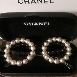 Vintage Authentic Chanel Pearl Sunglasses